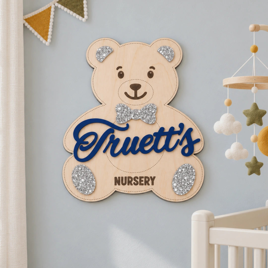 Teddy Bear Nursery Wall Decor | Boy & Girl Design